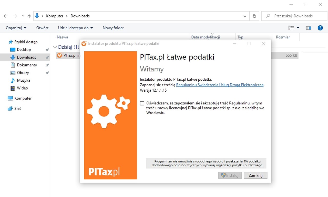Dzi Kujemy Za Pobranie Programu Do Rozliczania Pit Paczka Pitax Pl