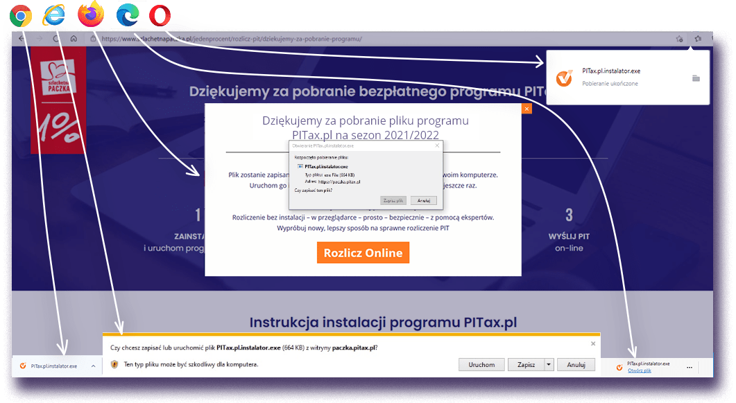 Dzi Kujemy Za Pobranie Programu Do Rozliczania Pit Paczka Pitax Pl